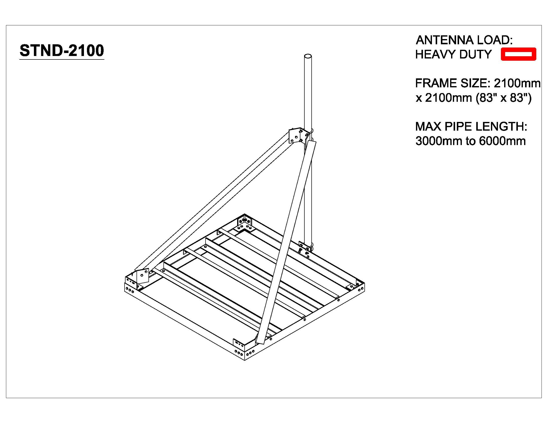STND-2100 Roof Top Ballast Mount Cover Page