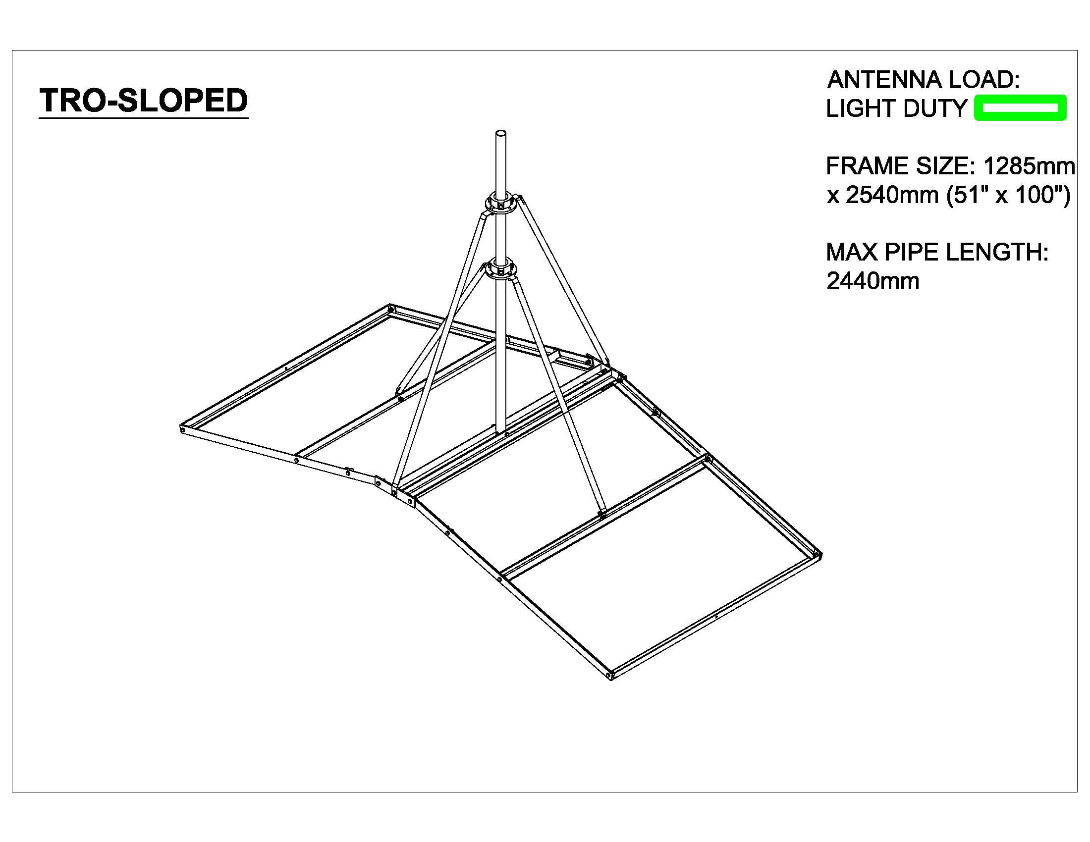 TRP SLOPED Light Duty Ballast Mount